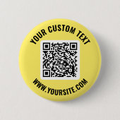 Badge Rond 5 Cm Bouton Code QR (Devant)