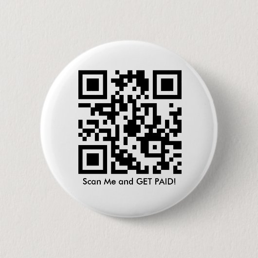 Badge Rond 5 Cm Bouton Code QR d'affiliation (Devant)