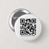 Badge Rond 5 Cm Bouton Code QR d'affiliation (Devant & derrière)