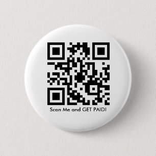 Badge Rond 5 Cm Bouton Code QR d'affiliation