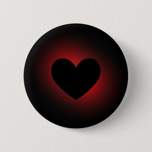 Badge Rond 5 Cm Bouton Coeur de Ziggi (Devant)