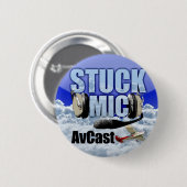 Badge Rond 5 Cm Bouton coincé de MIC AvCast (Devant & derrière)