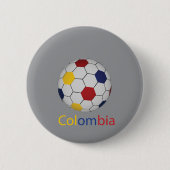 Badge Rond 5 Cm Bouton Colombie (Devant)