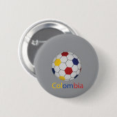 Badge Rond 5 Cm Bouton Colombie (Devant & derrière)