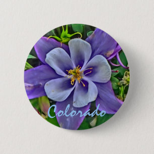 Badge Rond 5 Cm Bouton colombin du Colorado