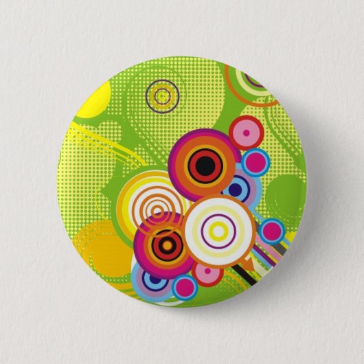 Badge Rond 5 Cm Bouton coloré (Devant)