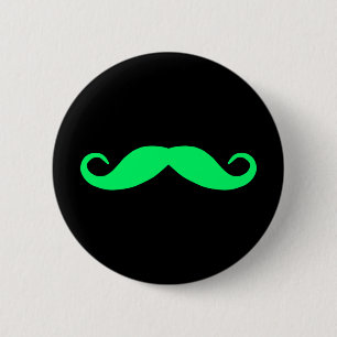 Badge Rond 5 Cm Bouton coloré de Moustache