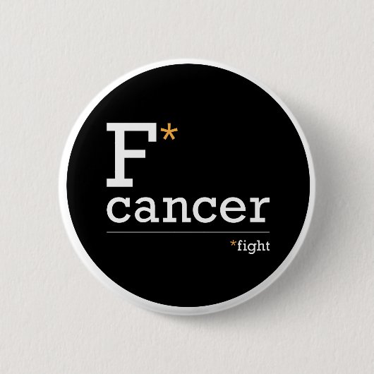 Badge Rond 5 Cm bouton combattre le cancer (Devant)