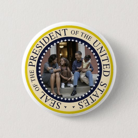 Badge Rond 5 Cm Bouton commémoratif du président Obama (Devant)
