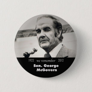 Badge Rond 5 Cm Bouton commémoratif George McGovern