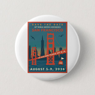 Badge Rond 5 Cm Bouton commémoratif WSC 2026 40