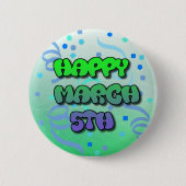 Badge Rond 5 Cm Bouton Confetti du 5 mars (Devant)