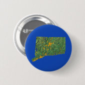 Badge Rond 5 Cm Bouton Connecticut Map (Devant & derrière)