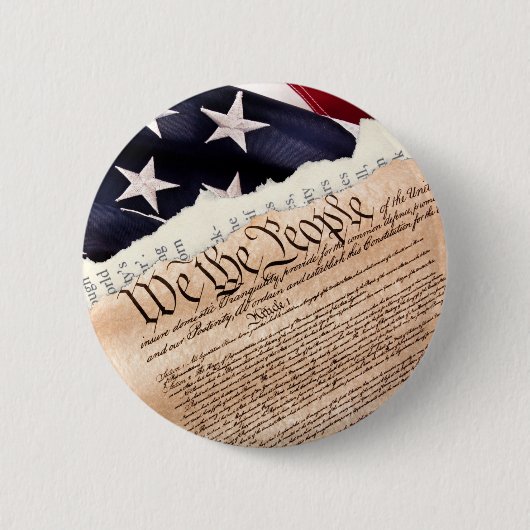Badge Rond 5 Cm Bouton Constitution (Devant)