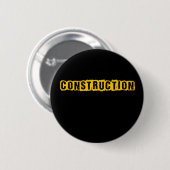Badge Rond 5 Cm Bouton Construction (Devant & derrière)
