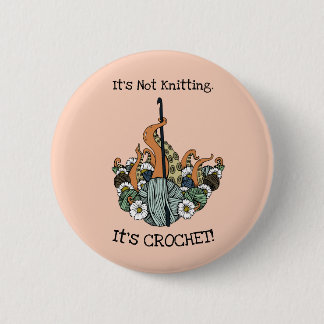 Badge Rond 5 Cm Bouton cool Crochet