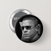Badge Rond 5 Cm Bouton COOL Obama 2 (Devant & derrière)