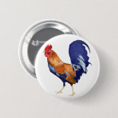 Badge Rond 5 Cm Bouton coq (Devant & derrière)