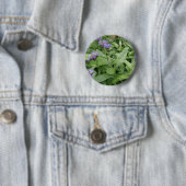 Badge Rond 5 Cm Bouton Cornflowers (En situation)