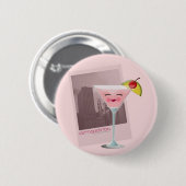 Badge Rond 5 Cm bouton cosmopolite (Devant & derrière)