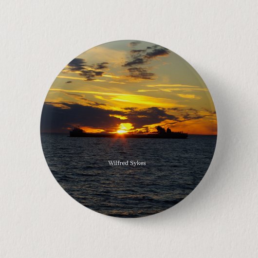 Badge Rond 5 Cm Bouton coucher de soleil Wilfred Sykes (Devant)
