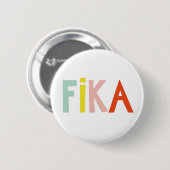 Badge Rond 5 Cm Bouton Couleurs Fika (Devant & derrière)