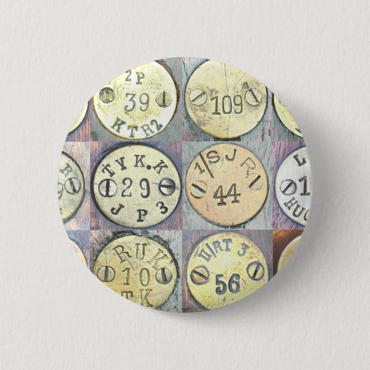 Badge Rond 5 Cm Bouton courant finlandais de disque de (Devant)