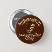 Badge Rond 5 Cm Bouton Crème glacée (Devant & derrière)