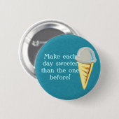 Badge Rond 5 Cm Bouton crème glacée (Devant & derrière)