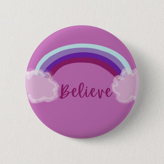 Badge Rond 5 Cm Bouton Croire (Devant)