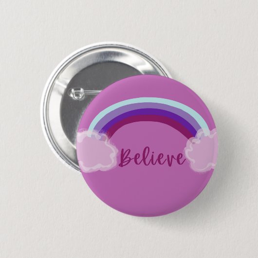 Badge Rond 5 Cm Bouton Croire (Devant & derrière)