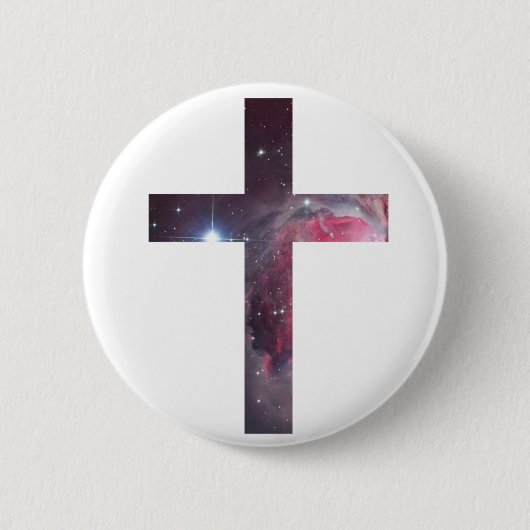 Badge Rond 5 Cm Bouton croisé 2 de nébuleuse (Devant)