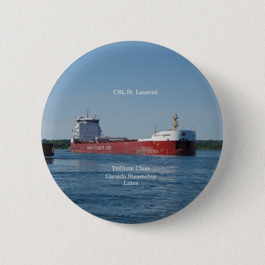 Badge Rond 5 Cm Bouton CSL St Laurent (Devant)