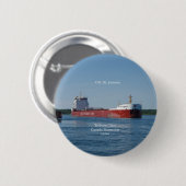 Badge Rond 5 Cm Bouton CSL St Laurent (Devant & derrière)