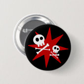 Badge Rond 5 Cm Bouton Cute Skuls (Devant & derrière)