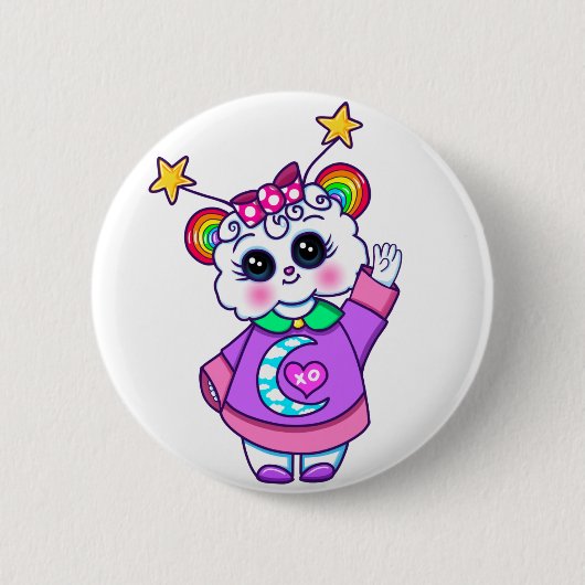 Badge Rond 5 Cm Bouton Cutie Pie Kawaii (Devant)