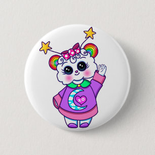 Badge Rond 5 Cm Bouton Cutie Pie Kawaii