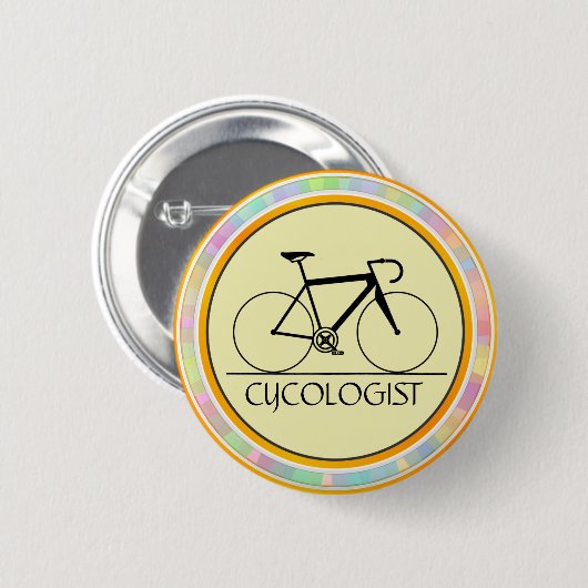 Badge Rond 5 Cm Bouton cycologue (Devant & derrière)