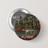 Badge Rond 5 Cm Bouton Cypress Gardens Florida (Devant & derrière)