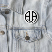 Badge Rond 5 Cm Bouton d'aa (En situation)