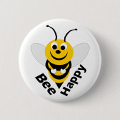 Badge Rond 5 Cm Bouton d'abeille (Devant)