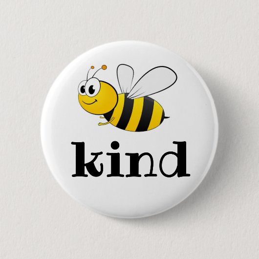 Badge Rond 5 Cm Bouton d'abeille (Devant)