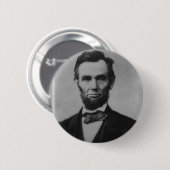 Badge Rond 5 Cm Bouton d'Abraham Lincoln (Devant & derrière)