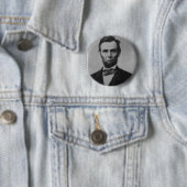 Badge Rond 5 Cm Bouton d'Abraham Lincoln (En situation)