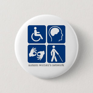 Badge Rond 5 Cm Bouton d'accès d'incapacité