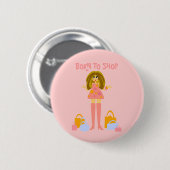 Badge Rond 5 Cm Bouton d'achats (Devant & derrière)