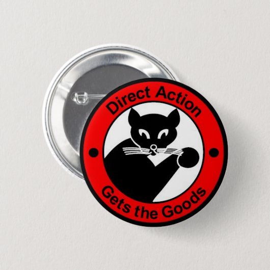 Badge Rond 5 Cm Bouton d'action directe (Devant & derrière)