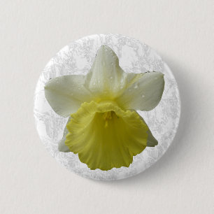 Badge Rond 5 Cm Bouton Daffodil