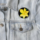 Badge Rond 5 Cm Bouton Daffodil Festival (En situation)