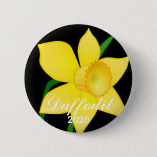 Badge Rond 5 Cm Bouton Daffodil Festival